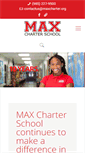 Mobile Screenshot of mymaxcharterschool.org