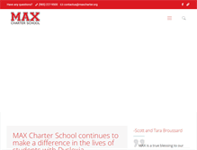 Tablet Screenshot of mymaxcharterschool.org